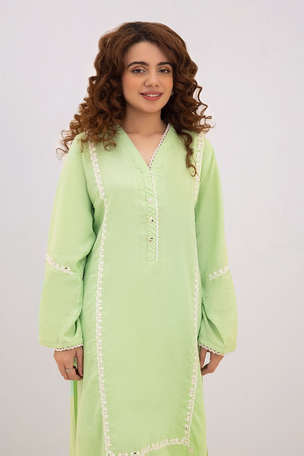 UAE -Baahira Collection Embroidered Shirt And Trouser WGK-DBW-DE-1698