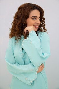 UAE -Baahira Embroidered Shirt And Trouser WGK-DBW-DE-1701