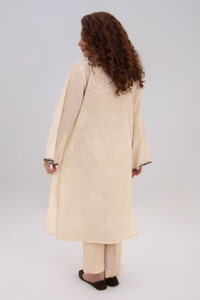 UAE -Baahira Collection Dyed Embroidered Shirt WGK-DBW-DE-2437