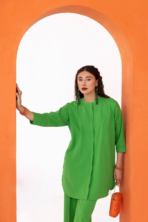 UAE -Dobby Seersucker Dyed Shirt And Trouser WGK-DBW-DY-2891