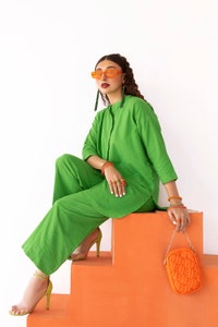 UAE -Dobby Seersucker Dyed Shirt And Trouser WGK-DBW-DY-2891