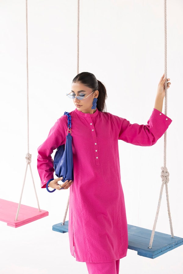 UAE -Dobby Seersucker Dyed Shirt And Trouser WGK-DBW-DY-2892