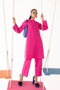 UAE -Dobby Seersucker Dyed Shirt And Trouser WGK-DBW-DY-2892