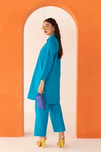 UAE -Dobby Seersucker Dyed Shirt And Trouser WGK-DBW-DY-2895