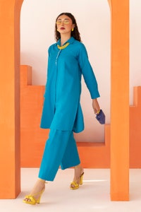 UAE -Dobby Seersucker Dyed Shirt And Trouser WGK-DBW-DY-2895