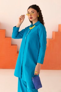 UAE -Dobby Seersucker Dyed Shirt And Trouser WGK-DBW-DY-2895