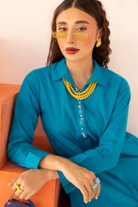 UAE -Dobby Seersucker Dyed Shirt And Trouser WGK-DBW-DY-2895