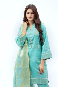UAE -Jacquard Shirt And Trouser With Jacquard Dupatta WGK-JQS-DY-2511