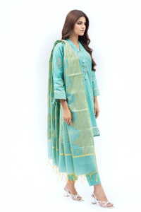 UAE -Jacquard Shirt And Trouser With Jacquard Dupatta WGK-JQS-DY-2511