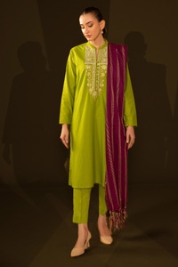 UAE -Jacquard Embroidered Shirt And Dupatta WGK-JQW-DE-2954