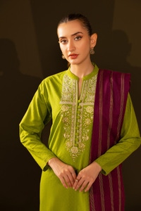 UAE -Jacquard Embroidered Shirt And Dupatta WGK-JQW-DE-2954