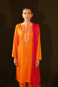 UAE -Jacquard Embroidered Shirt And Jacquard Dupatta WGK-JQW-DE-2957