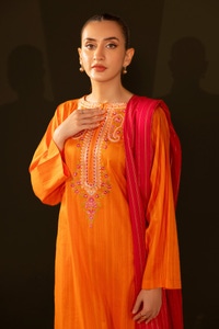 UAE -Jacquard Embroidered Shirt And Jacquard Dupatta WGK-JQW-DE-2957