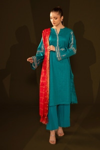 UAE -Jacquard Embroidered Shirt And Jacquard Dupatta WGK-JQW-DE-2960