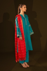 UAE -Jacquard Embroidered Shirt And Jacquard Dupatta WGK-JQW-DE-2960