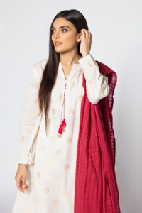 UAE -The Loom Dyed Shirt And Dupatta WGK-JQW-DY-1716