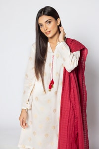 UAE -The Loom Dyed Shirt And Dupatta WGK-JQW-DY-1716