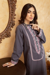 UAE -Yarn Dyed Embroidered Shirt And Embroidered Trouser WGK-KDW-DE-3077