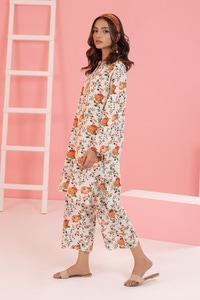 UAE -Khaddar Printed Shirt And Trouser WGK-KDW-DP-3085
