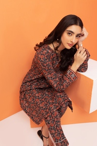 UAE -Khaddar Printed Shirt And Trouser WGK-KDW-DP-3206