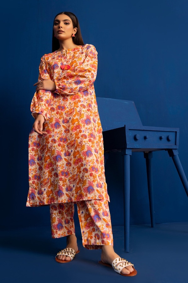 UAE -Khaddar Printed Shirt And Trouser WGK-KDW-DP-3220