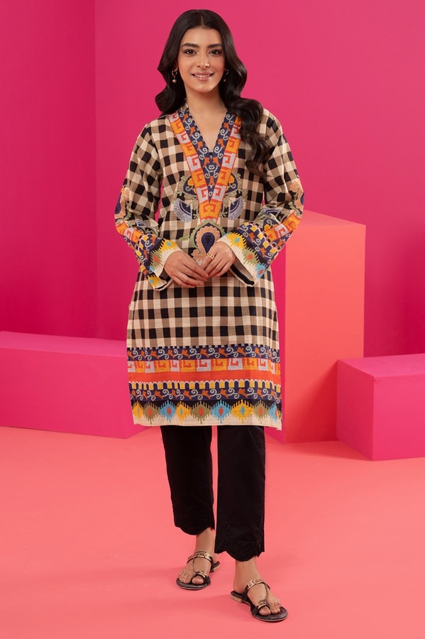 UAE -Khaddar Digital Printed Shirt WGK-KDW-DP-3318