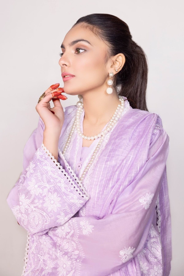 UAE -Needle Craft Embroidered Shirt And Trouser With Dupatta WGK-LWS-DE-2182