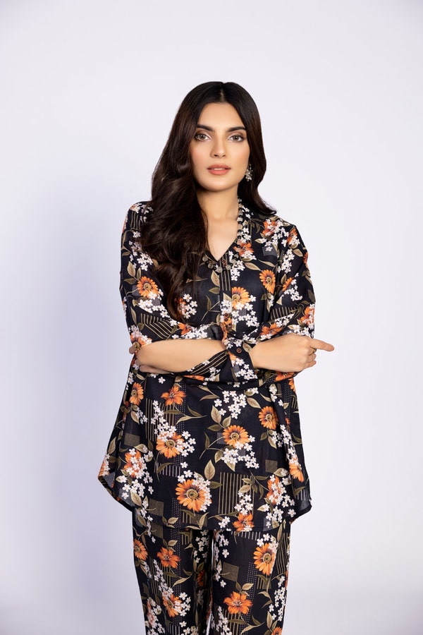 UAE -Printed Melody Printed Shirt And Trouser WGK-LWS-DP-2138
