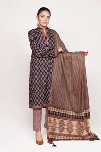 UAE -Rozana Printed Shirt And Trouser With Dupatta WGK-LWS-DP-2216