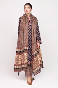 UAE -Rozana Printed Shirt And Trouser With Dupatta WGK-LWS-DP-2216