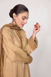 UAE -Rozana Printed Shirt And Trouser With Dupatta WGK-LWS-DP-2218