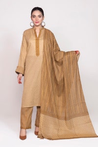 UAE -Rozana Printed Shirt And Trouser With Dupatta WGK-LWS-DP-2218