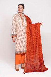 UAE -Rozana Printed Shirt And Trouser With Dupatta WGK-LWS-DP-2220