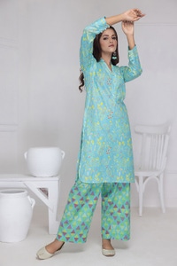 UAE -Printed Melody Lawn Printed Shirt And Trouser WGK-LWS-DP-2369