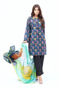 UAE -Lawn Printed Shirt And Lawn Printed Dupatta WGK-LWS-DP-2455