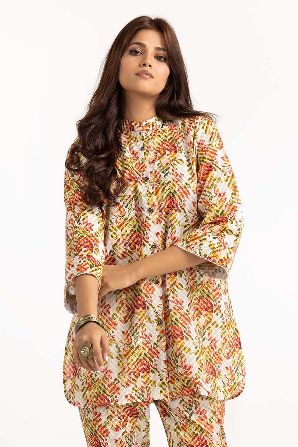 UAE -Printed Melody Lawn Printed Shirt And Trouser WGK-LWS-DP-2457