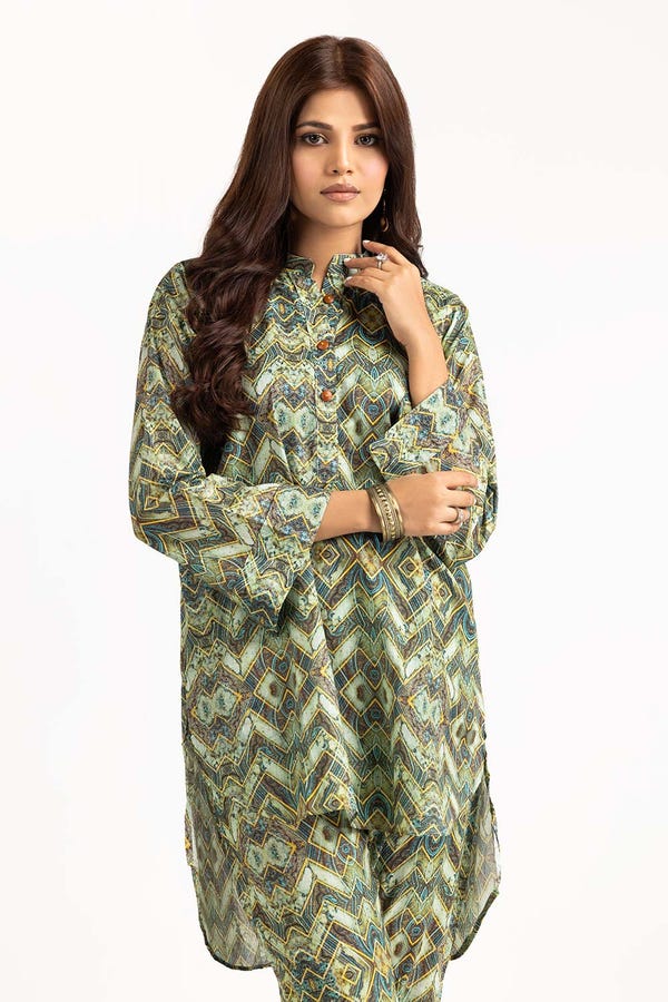 UAE -Printed Melody Lawn Printed Shirt And Trouser WGK-LWS-DP-2460