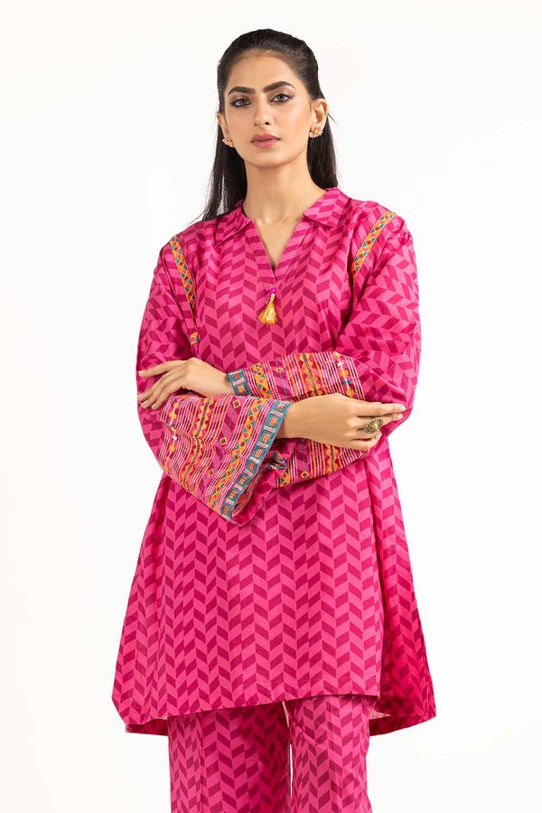 UAE -Printed Melody Lawn Embroidered Shirt And Trouser WGK-LWS-PE-2158