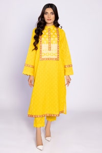 UAE -Printed Meody Embroidered Shirt And Trouser WGK-LWS-PE-2161