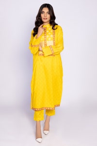 UAE -Printed Meody Embroidered Shirt And Trouser WGK-LWS-PE-2161