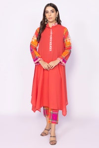 UAE -Printed Melody Embroidered Shirt And Trouser WGK-LWS-PE-2162