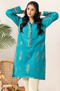 UAE -Shiny Hues Block Printed Shirt WGK-LWS-SP-237