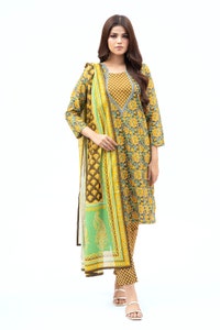 UAE -Lawn Printed Shirt And Trouser With Dupatta WGK-LWUS23-2785
