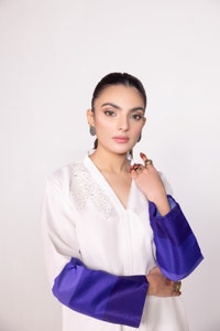 UAE -Needle Craft Raw Silk Printed Embroidered Shirt WGK-RSS-PE-2087