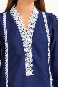 UAE -Tehwaar Raw Silk Dyed Embellished Shirt And Trouser WGK-RSW-DY-2023