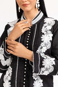 UAE -Tehwaar Raw Silk Dyed Embellished Shirt And Trouser WGK-RSW-DY-2024