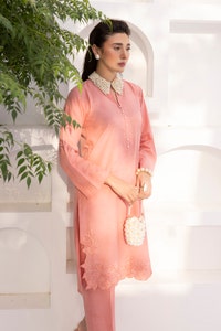 UAE -Silk Embroidered Shirt And Trouser WGK-SKS-DE-2754
