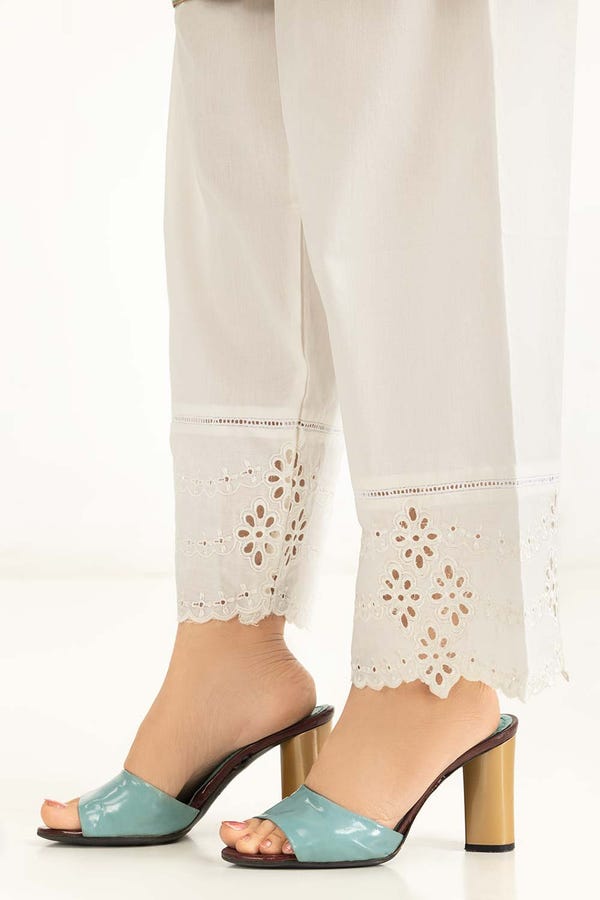 UAE -Cambric Embroidered Trouser WGK-TRS-DE-354