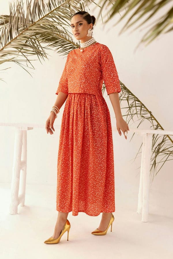UAE -Printed Melody Cambric Printed Skirt WGK-TRS-DP-453