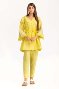 UAE -Tehwaar Yarn Dyed Embroidered Shirt And Trouser WGK-YDS-DE-2304